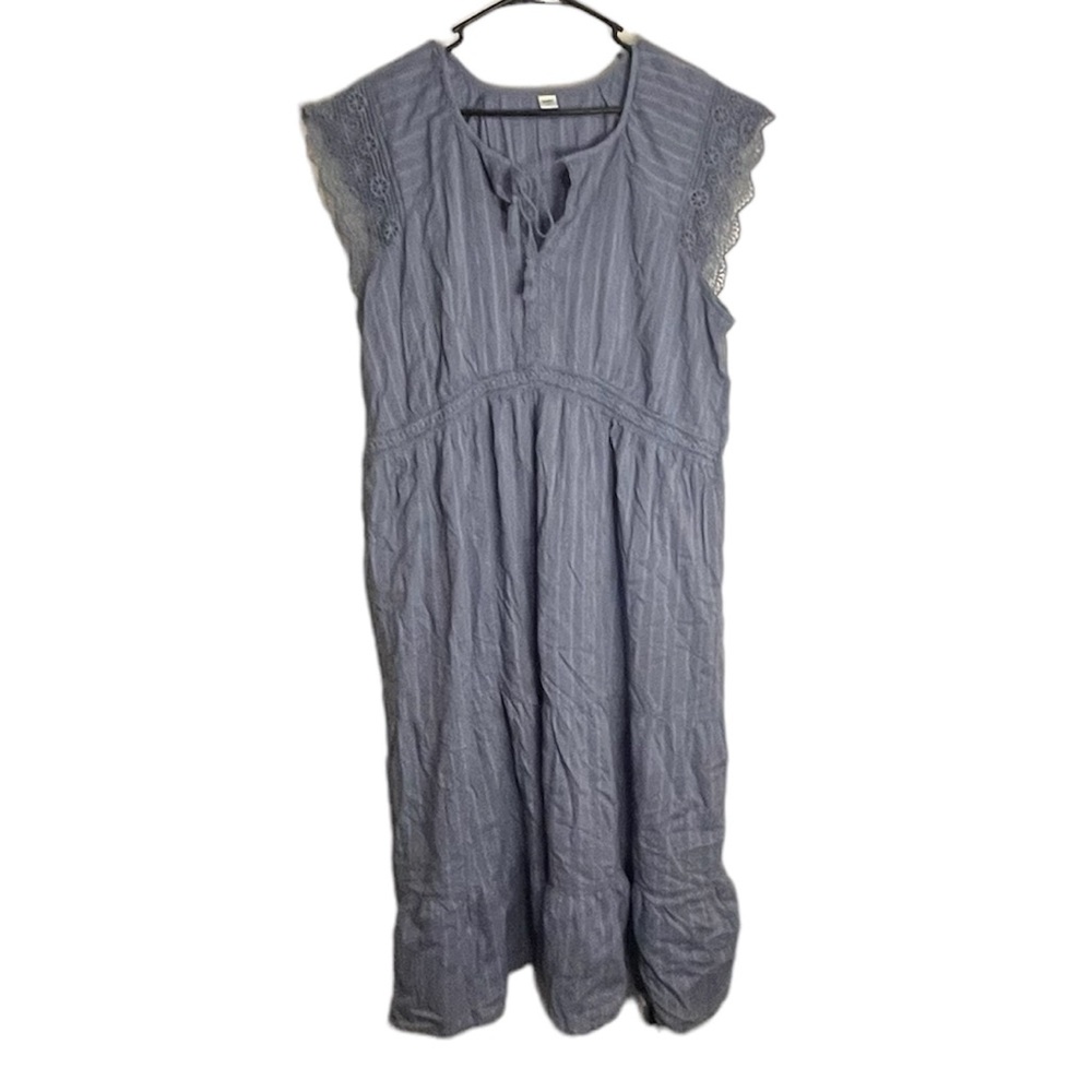 Old Navy Blue Lace Maxi Dress